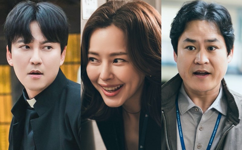 Kim Nam Gil, Honey Lee, Kim Sung Kyun are the trio that created the success of the movie "The Fiery Priest". Photo: Producer