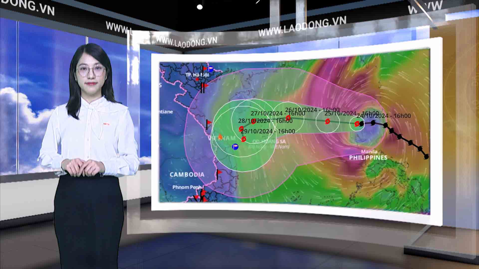 Weather forecast tonight and tomorrow 10/25