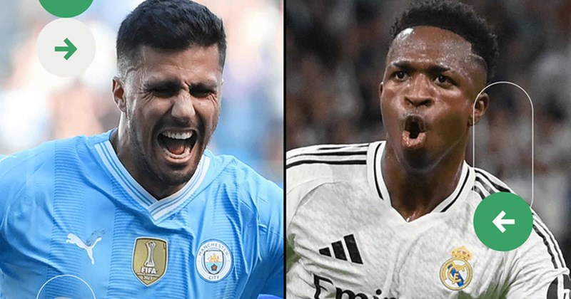 Rodri hay Vinicius sẽ giành Quả bóng Vàng 2024?
