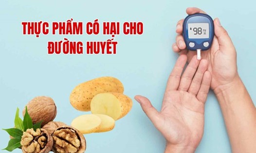 Một số thực phẩm có hại cho đường huyết nếu bạn ăn mỗi ngày. Đồ họa: Minh Anh