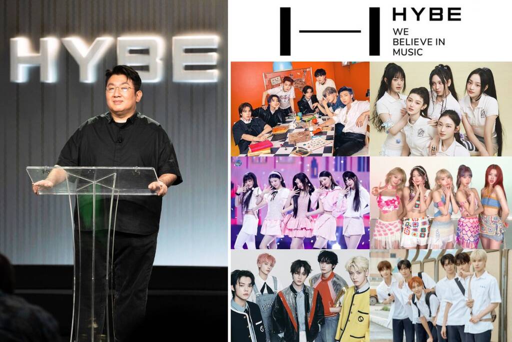 HYBE is in the Top 4 largest entertainment companies in Kpop. Photo: Naver
