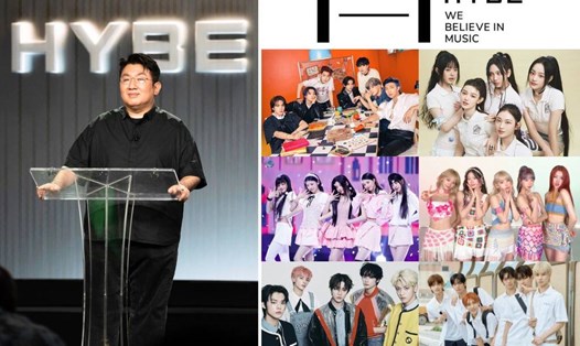 HYBE nằm trong Top 4 công ty giải trí lớn nhất Kpop. Ảnh: Naver