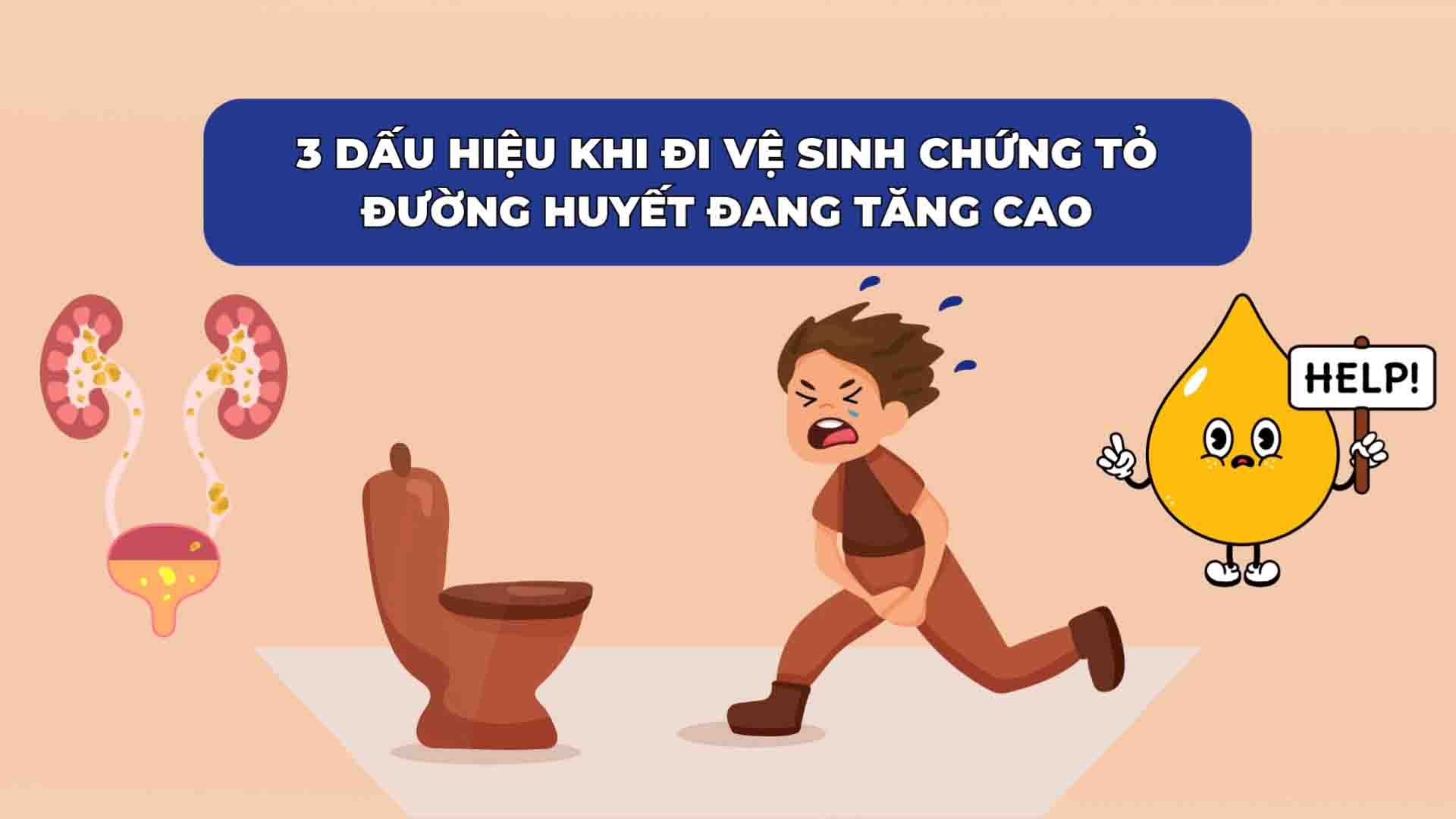 3 signs when going to the toilet show that blood sugar is high