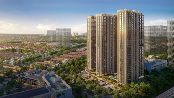 Phoi canh tong the phan khu The Victoria. Anh: MIK Group