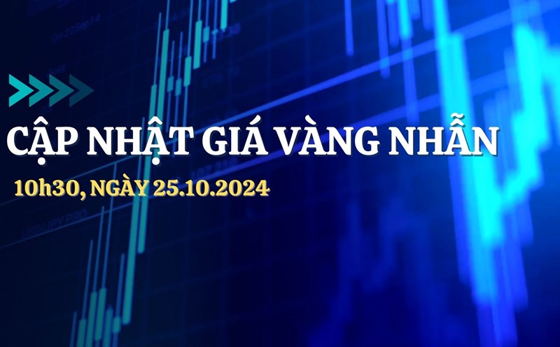 Gold ring prices break their streak of increases after many consecutive peak sessions. Photo: Minh Bao.