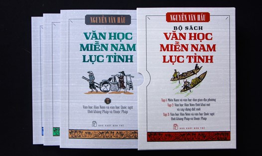 Bộ sách “Văn học miền Nam Lục tỉnh”. Ảnh: Nhà xuất bản