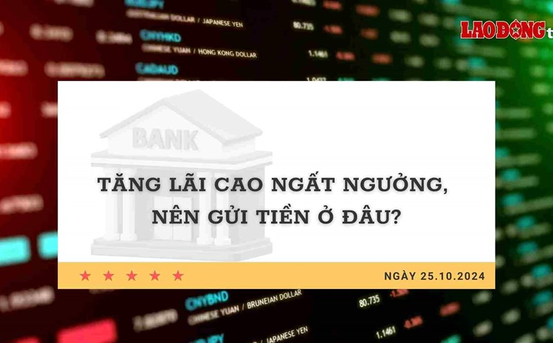 Interest Rate 25.10: Sky-high interest rate, where to deposit money