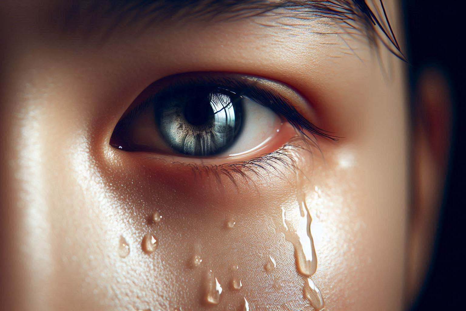 Strong light from the sun can irritate the nerves in the eyes. Photo - AI: Ngoc Thuy