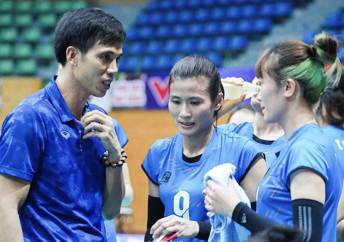 Geleximco Thai Binh faces many challenges in phase 2 of the 2024 national volleyball tournament. Photo: VFV