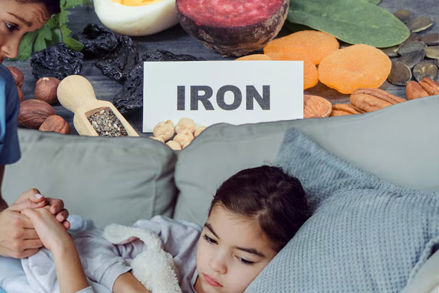 Iron deficiency can have a number of negative effects on the physical and mental health of developing children. Graphics: Thien Nhan