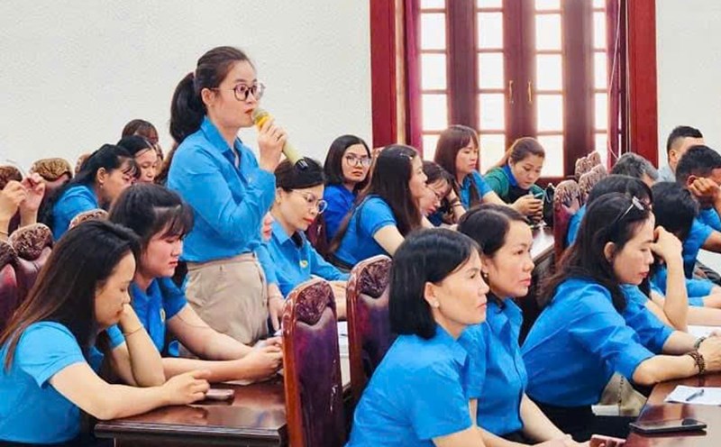 Gia Lai Trade Union proposed and contributed some opinions on the draft Trade Union Law (amended). Photo: Thanh Tuan