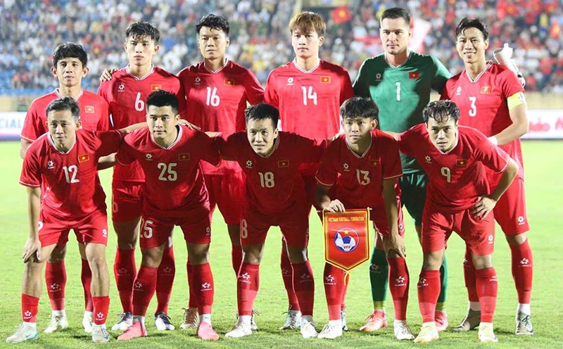Vietnam team ranked 119th in FIFA rankings. Photo: Minh Dan