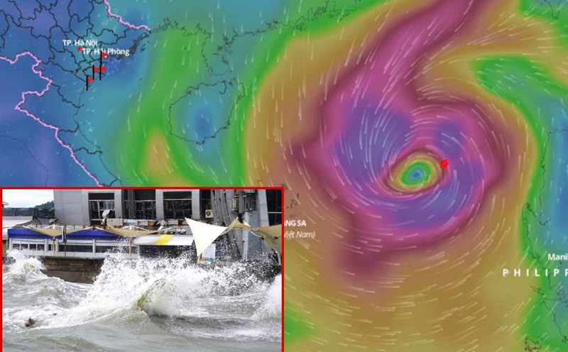 2 dangerous scenarios when cold air interacts with storm Tra Mi