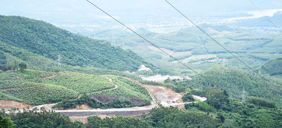 A complex intersection of the XL01 package, the Central Highlands Connection Project on An Khe Pass. Photo: Xuan Nhan