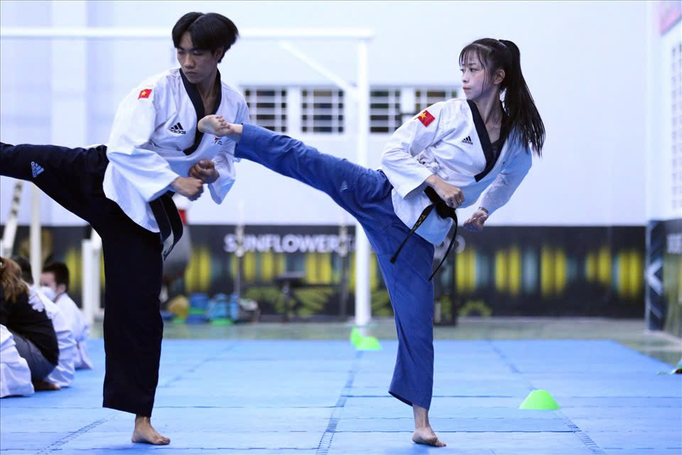 Taekwondo athlete Chau Tuyet Van. Photo: Thanh Vu