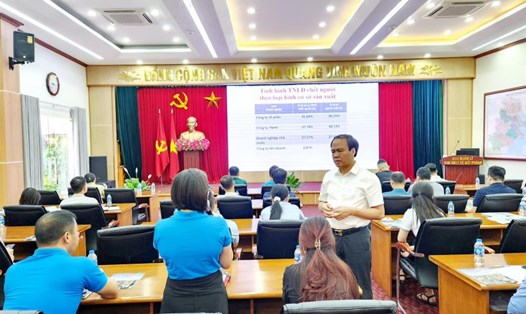 Tập huấn an toàn vệ sinh lao động cho cán bộ công đoàn Khu kinh tế Hải Phòng. Ảnh: Trần Liêm