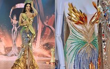 Hoa hậu Hòa bình quốc tế diện đồ của NTK Việt khi đăng quang