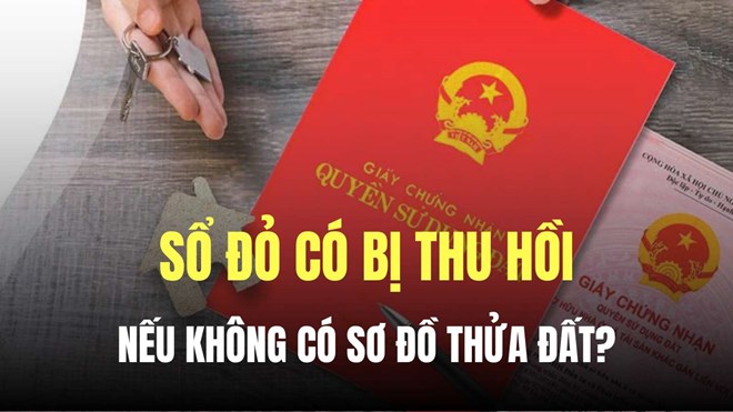 Sổ đỏ không có sơ đồ thửa đất có bị thu hồi không?