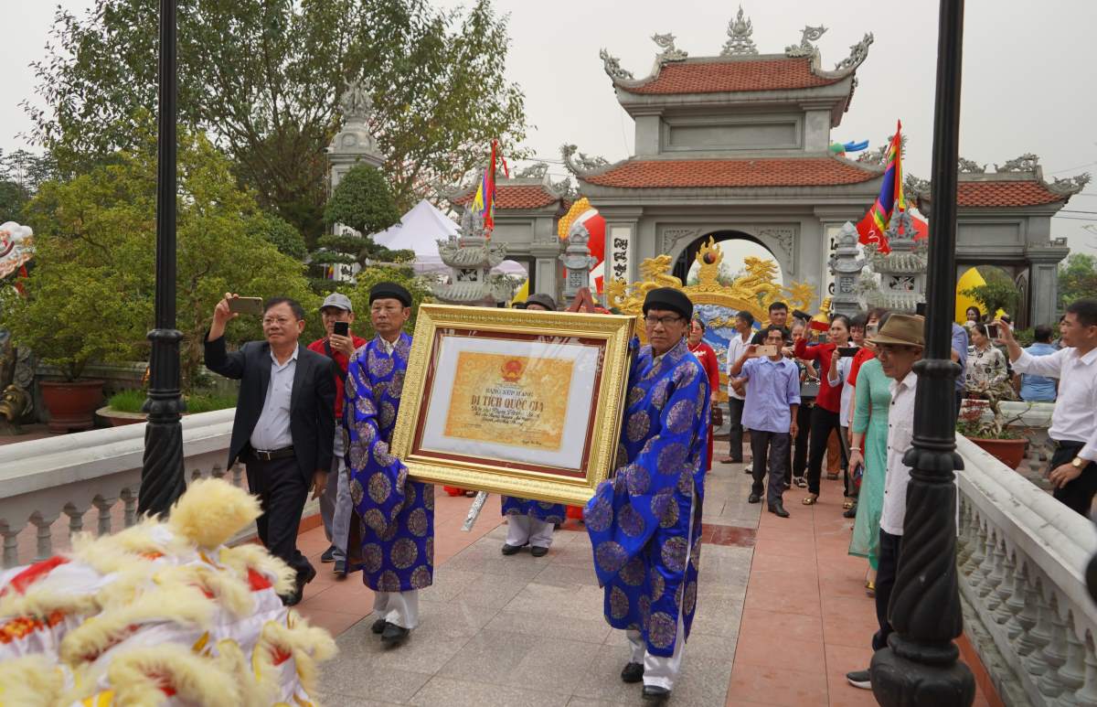 Two relics were recognized as national relics in Khinh Dao village, An Hung commune, An Duong, Hai Phong. Photo: Mai Dung