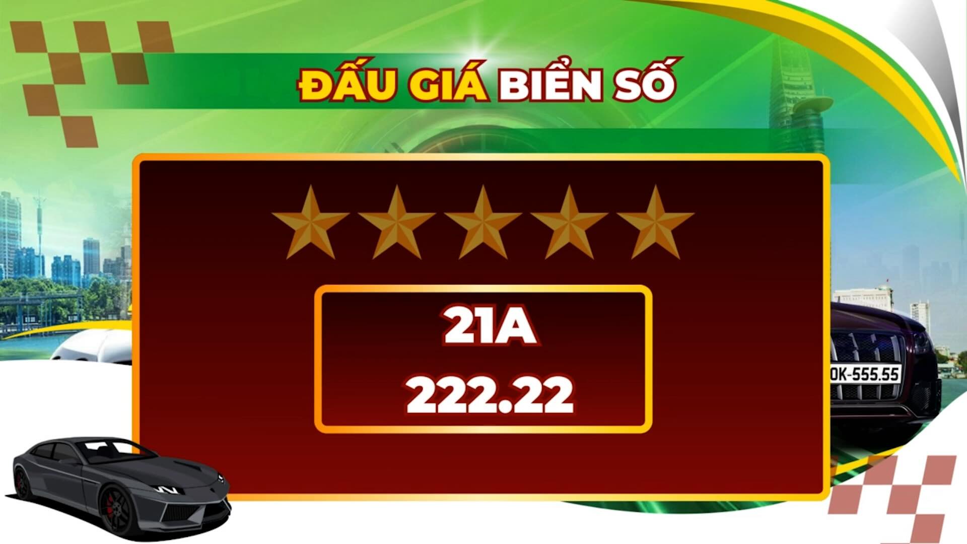 Revealing the most beautiful billion-dollar license plate numbers in the session on November 4-5