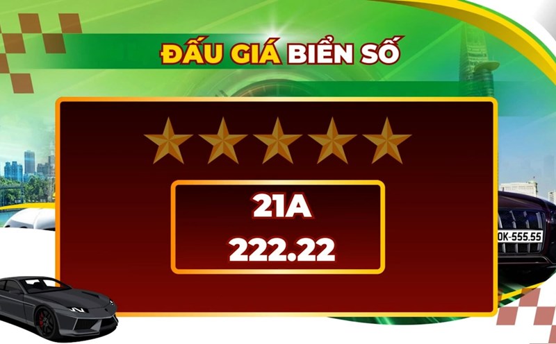 Revealing the most beautiful billion-dollar license plate numbers in the session on November 4-5