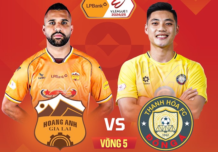 Hoang Anh Gia Lai Club will face Thanh Hoa in round 5 of V.League 2024-2025. Photo: FPT Play