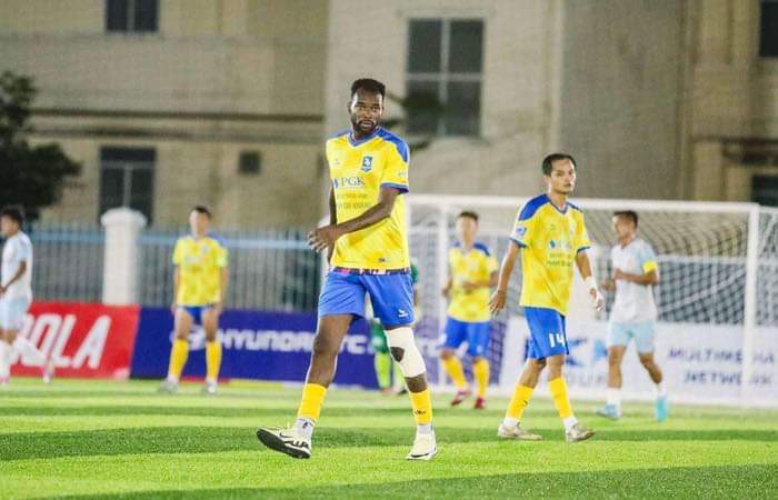 Foreign player Martin Dzilah is involved in a lawsuit with Hoang Anh Gia Lai. Photo: Vietfootball