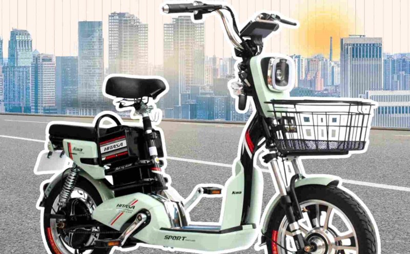 Electric bicycle with smart lock, priced at less than 15 million VND. Illustration: Hitasa-Bike