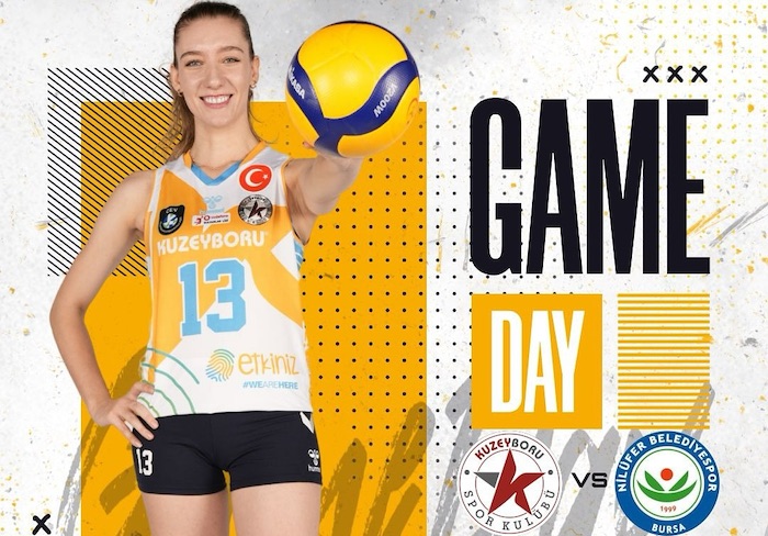 Kuzeyboru meets Nilufer at the Turkish national volleyball tournament. Photo: Kuzeyboru