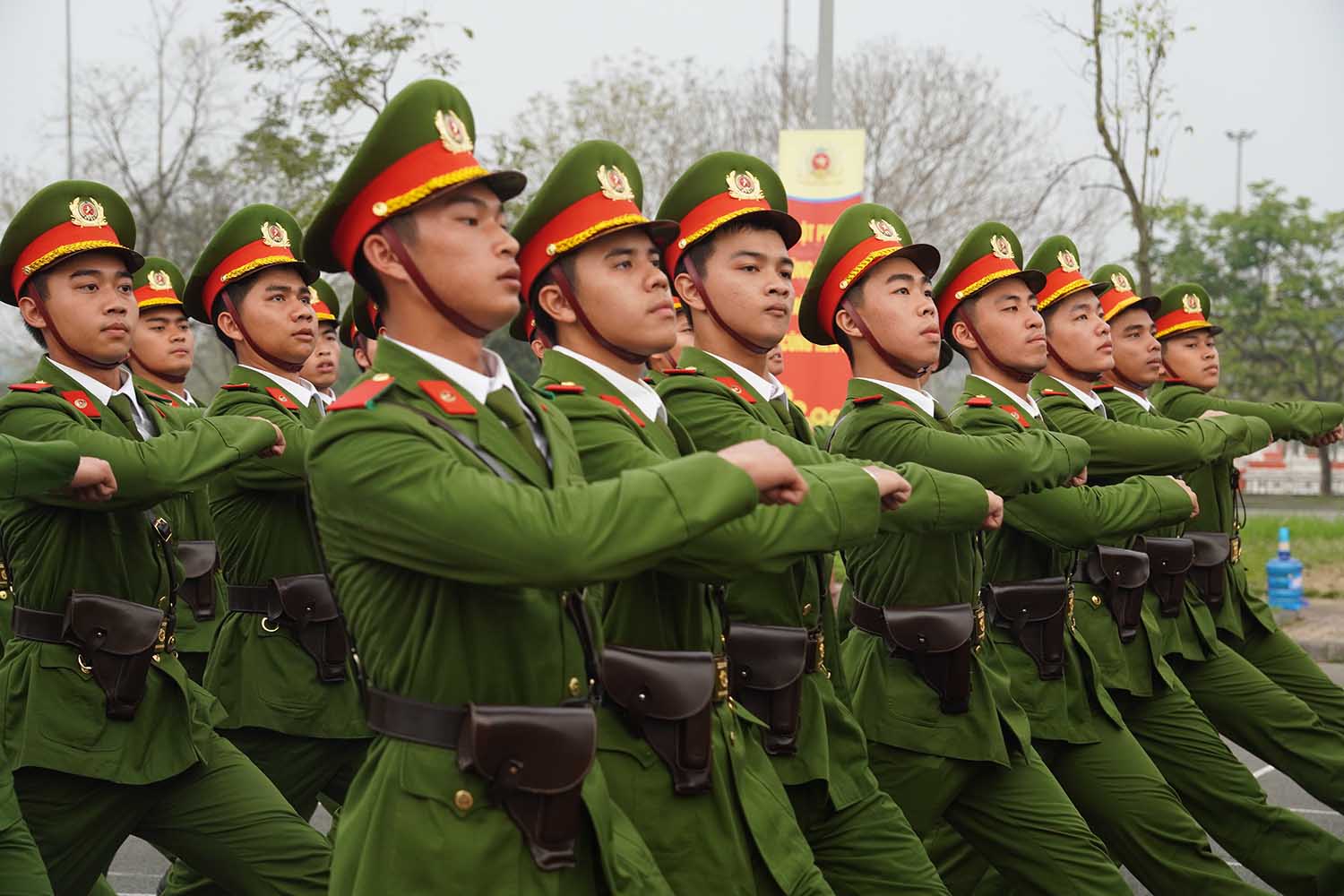 The 2018 Law on People's Public Security (amended and supplemented in 2023) stipulates the selection of citizens into the People's Public Security. Illustration photo: Huu Chanh