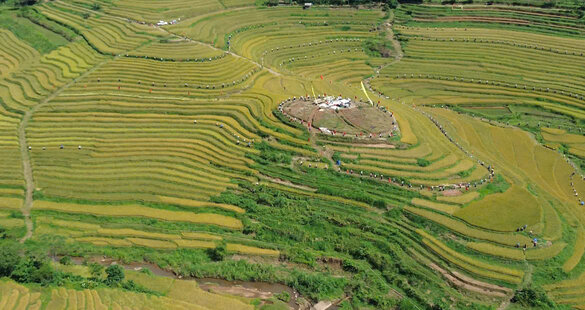 Terraced fields in the Hill Region - A rough gem in the mountainous region waiting to shine. Photo: Dang Tinh