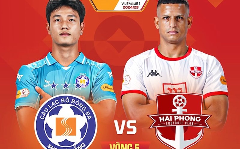 Da Nang club welcomes Hai Phong in the 5th round of V.League 2024-2025. Photo: FPT Play