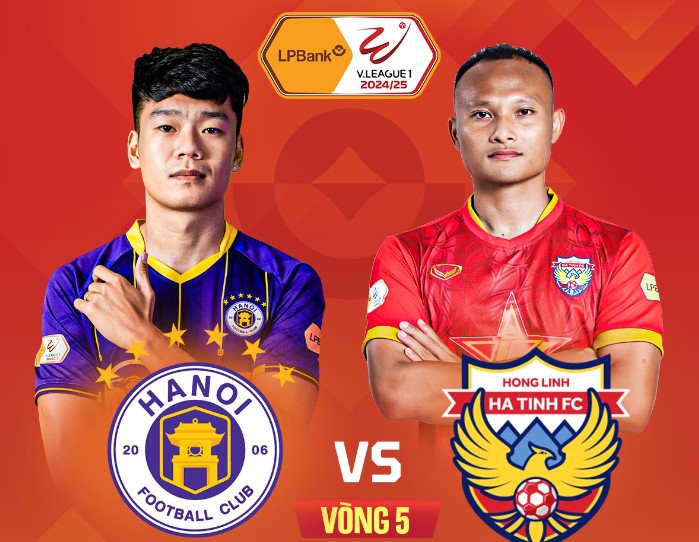 Hanoi FC welcomes Hong Linh Ha Tinh in round 5 of V.League 2024-2025. Photo: FPT Play