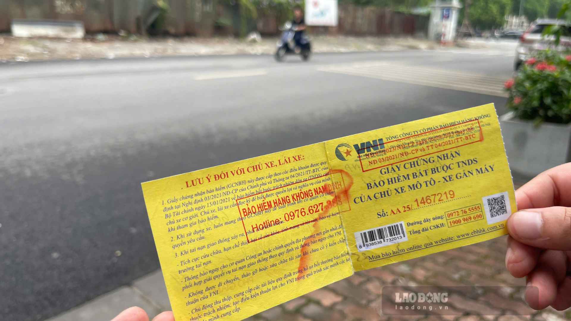 Motorbike liability insurance is a compulsory insurance. Photo: Xuyen Dong