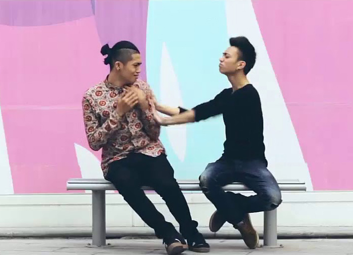 Scene from JustaTee's 2013 MV Forever Alone. Photo: Producer