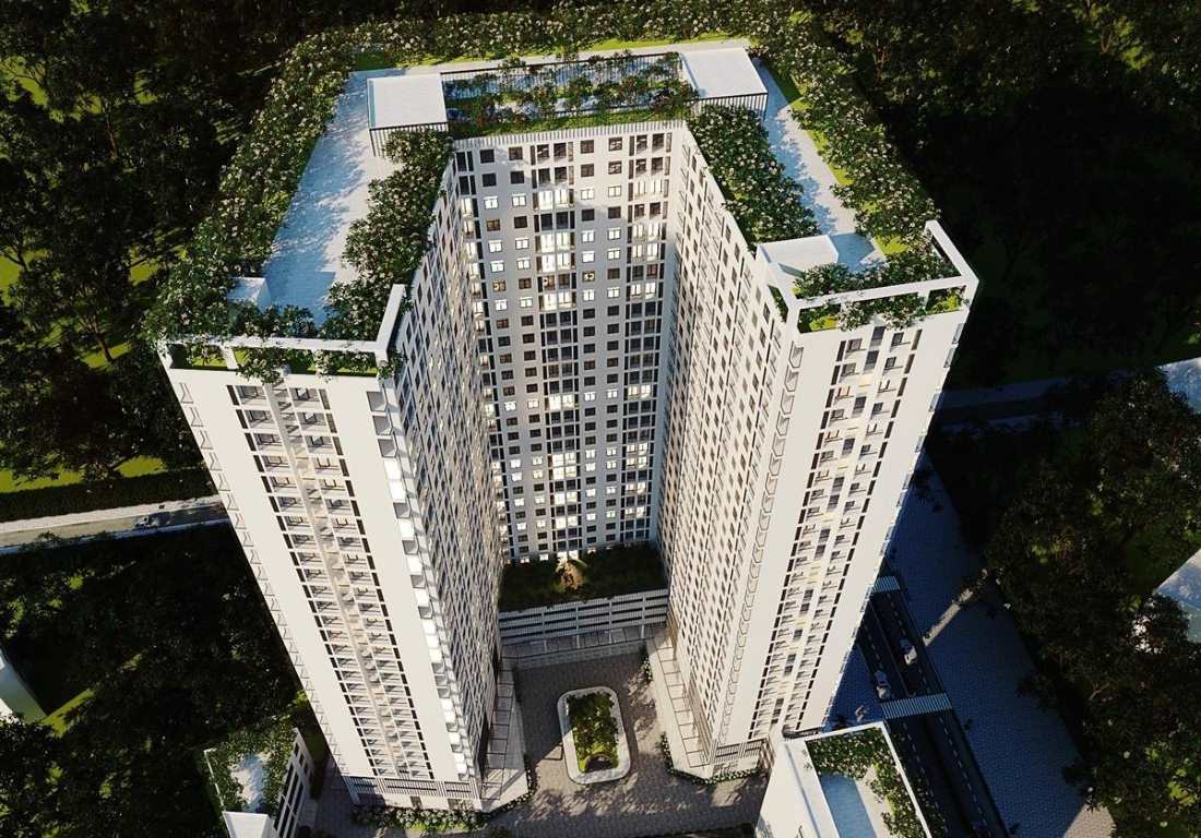 Perspective of the Hung Phu 2 social housing project (Nha Trang) being implemented. Photo: Phuong Linh