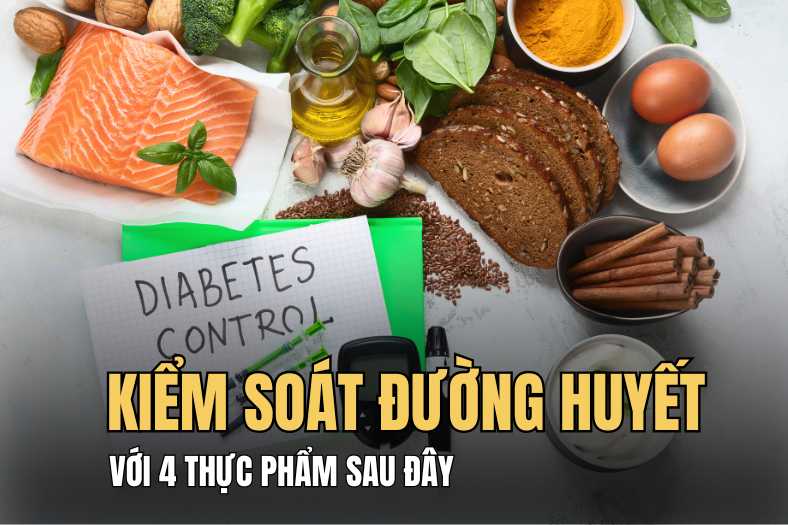 Control blood sugar effectively by adding healthy foods. Graphics: Hai Ly