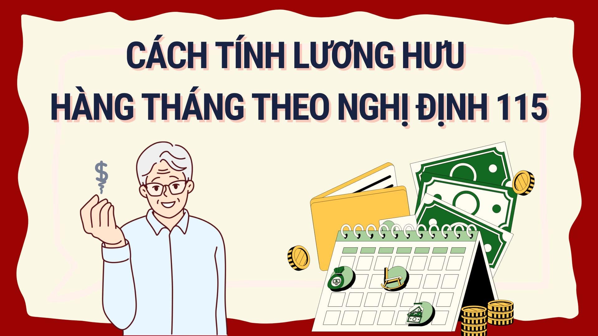 Detailed instructions on how to calculate monthly pension. Graphics: Hoang Le