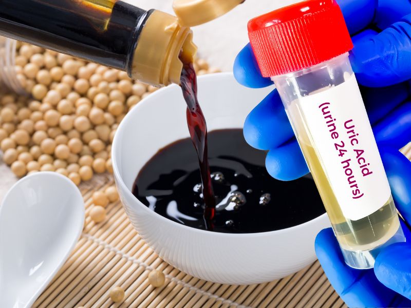 People with high uric acid should eat soy sauce in moderation. Graphics: Ha May
