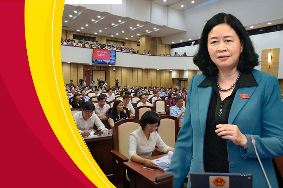 Hanoi promotes building a clean, strong, exemplary, and pioneering Party and political system. Photo: Pham Dong