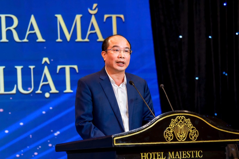 Mr. Nguyen Thang Loi, Deputy Directorate of the Directorate of Civil Judgment Enforcement (Ministry of Justice) expressed his joy at the organization of the contest. Photo: Ai Van