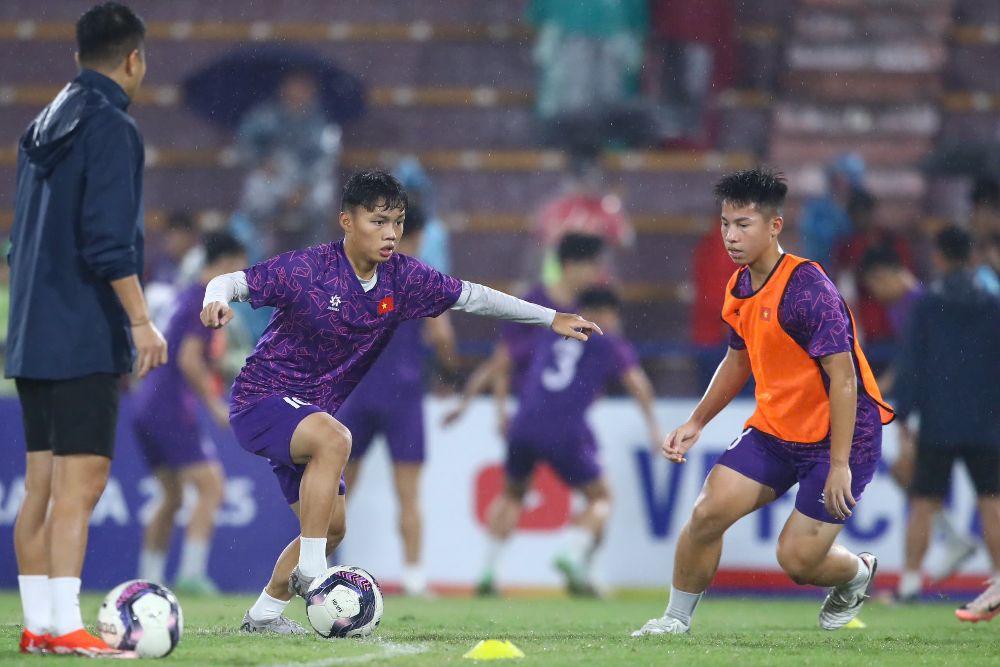 Vietnam U17 meets Yemen U17 in the final match of Group I of the 2025 AFC U17 Championship qualifiers. Photo: Minh Dan