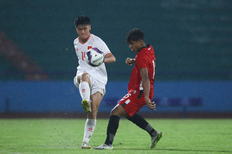 Vietnam U17 team drew 1-1 with Yemen U17 in the final match of the 2025 AFC U17 qualifiers. Photo: Minh Dan