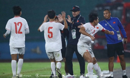 U17 Việt Nam giành vé vào vòng chung kết U17 châu Á 2025. Ảnh: VFF