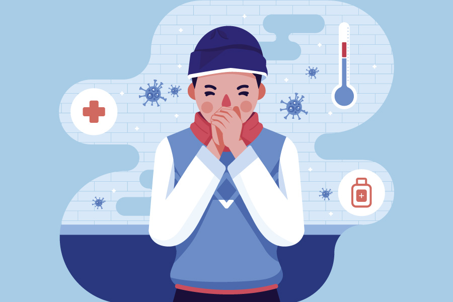 The progression of the common cold. Graphics: Tuan Anh.