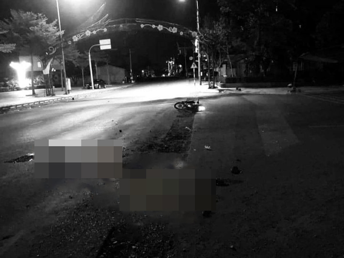 The accident occurred in Binh Luc Thuong area, Hong Phong ward, Dong Trieu town, Quang Ninh province. Photo: Dieu Hoang