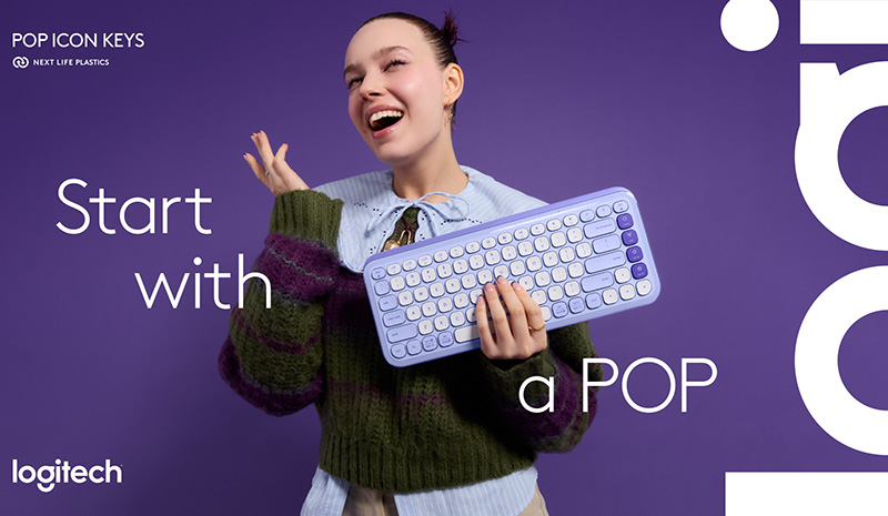 Logitech's new POP Icon Keys wireless keyboard has just been launched in Vietnam. Photo: DNCC.