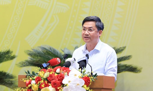 Phó Chủ tịch UBND TP Hà Nội Hà Minh Hải nhấn mạnh yêu cầu đẩy mạnh cải cách hành chính, giảm tầng nấc trung gian. Ảnh: Viết Thành