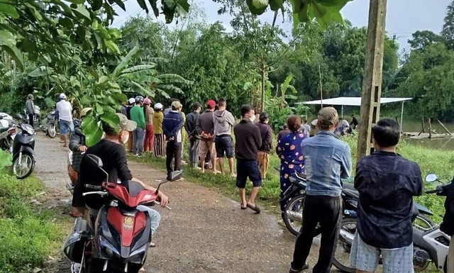 The lake where the man's body was found. Photo: C. Dinh