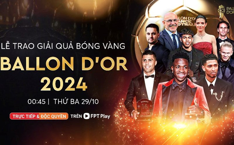 The 2024 Ballon d'Or award ceremony took place at the Chatelet Theater in Paris, France. Photo: FPT Play